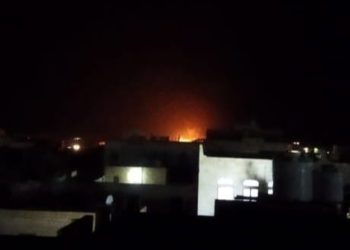 المليشيات تستهدف مطار عتق بشبوه  بصاروخ بالستي