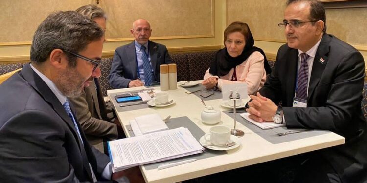 بحيبح يبحث مع مكتب الامم المتحدة لخدمات المشاريع التدخلات في القطاع الصحي