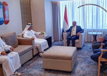 طارق صالح يلتقي السفيران الامريكي و الإماراتي