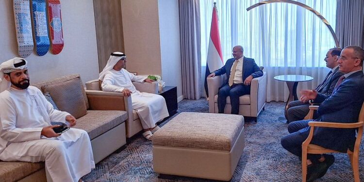 طارق صالح يلتقي السفيران الامريكي و الإماراتي