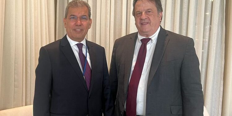 السعدي يبحث مع غريسلي الاوضاع الاقتصاديه والانسانيه في اليمن