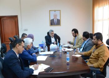 باصهيب يبحق مع ممثلي اليونسكو والأمم المتحدة مشروع  النقد مقابل العمل