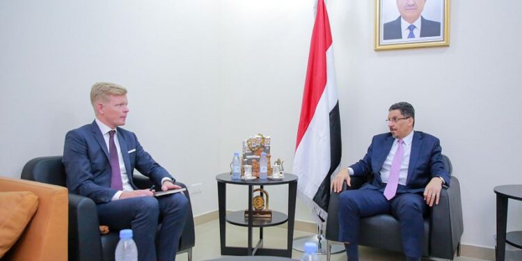 بن مبارك يبحث مع المبعوث الاممي  الجهود الاخيره لاحياء السلام