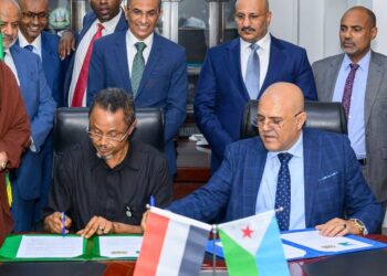 توقيع اتفاقية توأمة بين محافظتي تعز اليمنية وجيبوتي