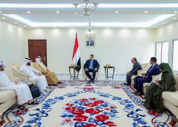 معين يبحث المشاريع الاماراتيه في عدن والعلاقات الثنائيه مع ليبيا