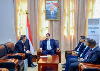 معين يستقبل رئيس اتحاد وكالات الانباء الدولية