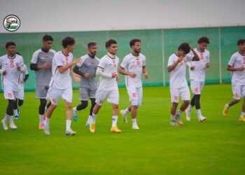 المنتخب الوطني يجري حصة تدريبية في أبها