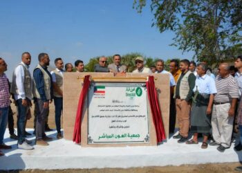 وضع حجر اساس وتدشين مشروع حفر 10 آبار ارتوازية في بئر أحمد بعدن