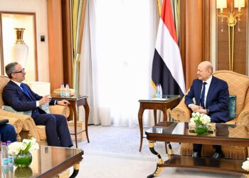 العليمي يدعو الاتحاد الاوروبي الى تصنيف المليشيات الحوثية منظمة ارهابية دولية