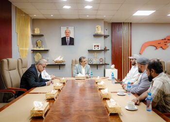 لملس يبحث تدخلات جمعية كويتية ومشاريعها في عدن