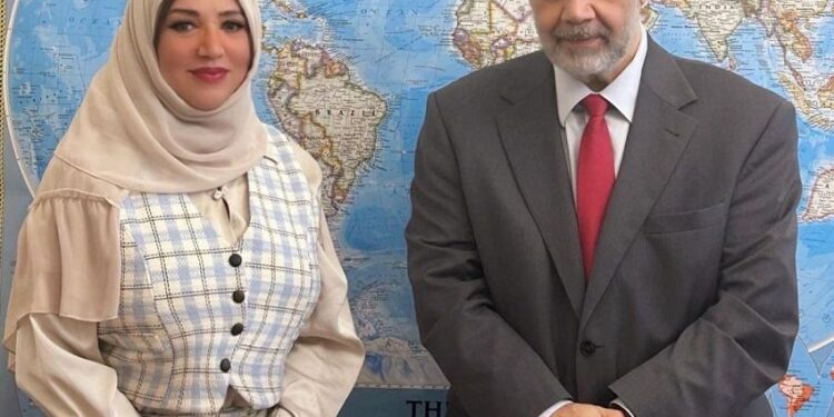 السفيرة مجلي تبحث مع مسؤول بولندي سبل تعزيز العلاقات الثنائية