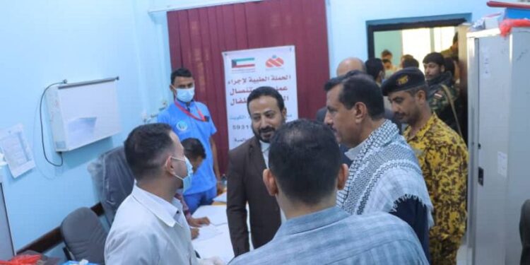 تدشين مخيم طبي مجاني في مأرب لاستئصال اللوزتين للاطفال
