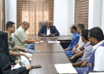 مناقشة مشروع قاعدة بيانات الأندية واستعدادات بطولة عدن السباحة