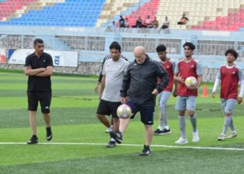 المنتخب الأول يبداء معسكره بمدينة تعز.