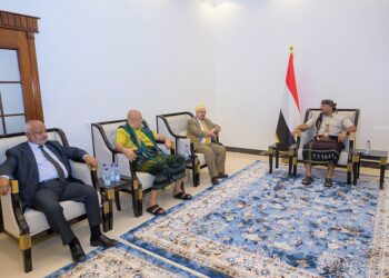 طارق صالح يستقبل رئيس مجلس النواب ومحافظَي تعز والحديدة