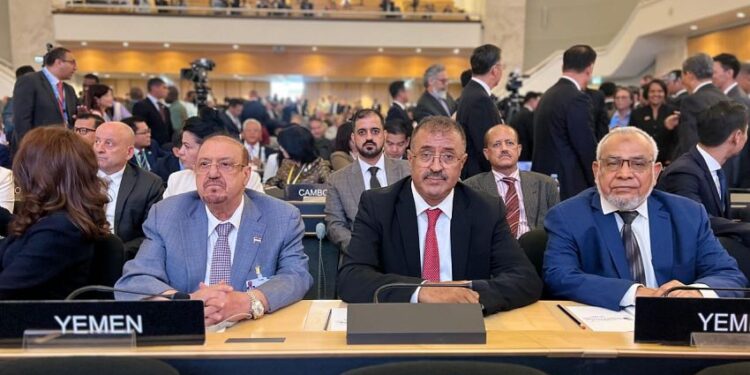 البركاني يشارك في  افتتاح مؤتمر رؤساء البرلمانات في جنيف