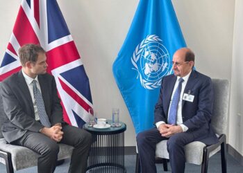وزير الخارجية يبحث مع  وزير بريطاني تنفيذ المشروعات المدعومه من لندن