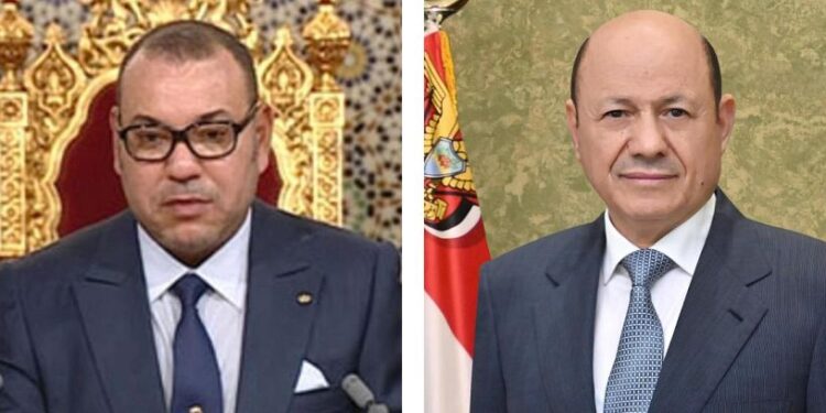 رئيس مجلس القيادة يهنئ ملك المغرب بمناسبة عيد العرش