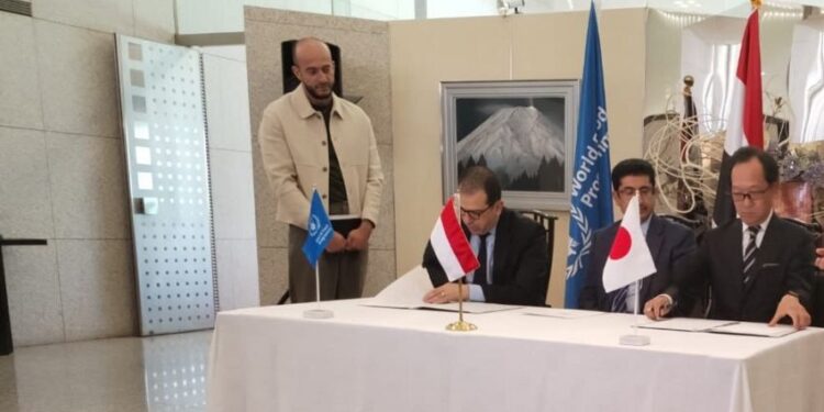 اليابان تقدم منحة مساعدات غذائية لليمن يستفيد منها 700 الف شخصا