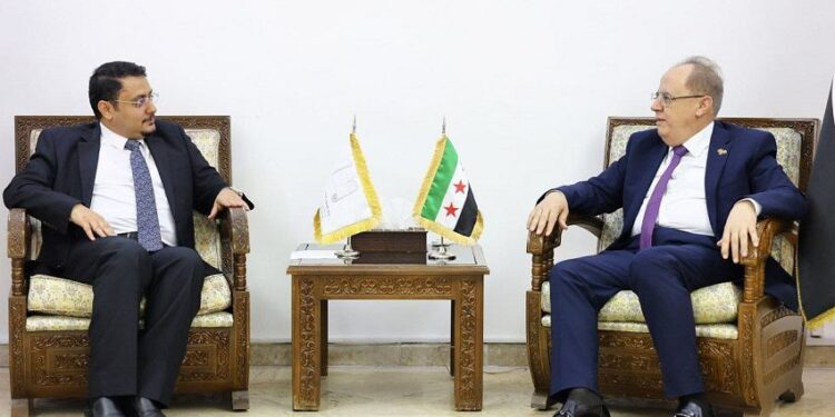 بعكر يبحث مع وزير التعليم العالي السوري تعزيز التعاون الأكاديمي بين البلدين