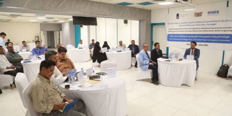 تدشين أعمال لجنة تطوير وادي حجر بمحافظ حضرموت