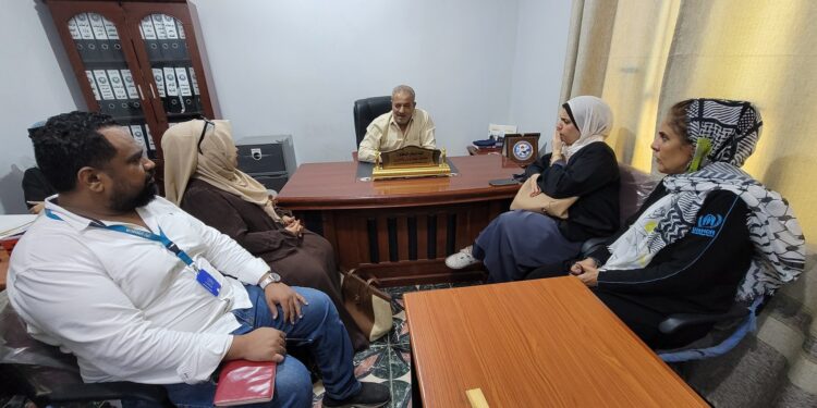 رئيس الأحوال المدنية يبحث مع وفد اليونيسيف مشروع السجل المدني الإلكتروني