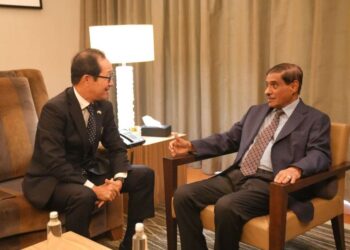 البحسني يبحث مع السفير الياباني تعزيز التعاون الثنائي ودعم جهود السلام