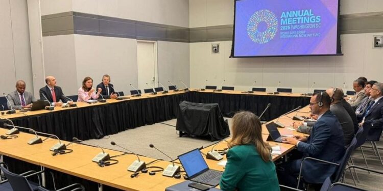 البنك المركزي ووزارة المالية يبحثان مع صندوق النقد دعم جهود التعافي الاقتصادي