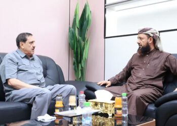 نائب وزير الأوقاف يناقش مع مدير شرطة عدن تأمين وحماية الأراضي
