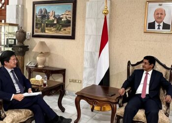 بجاش يبحث مع القائم بالاعمال  الصيني التعاون الثقافي والتعليمي