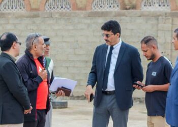 وفد وزاري يطلع على أوضاع واحتياجات اندية الشمايتين والمعافر في تعز