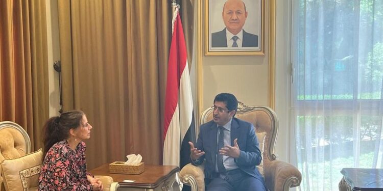 بجاش يببحث مع السفيرة النرويجيه  تطور الاوضاع في اليمن