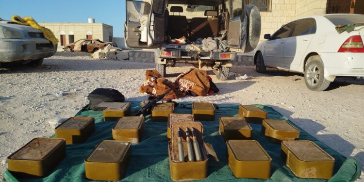 ضبط ذخائر مضادة للطيران في مديرية الغيضة بالمهرة