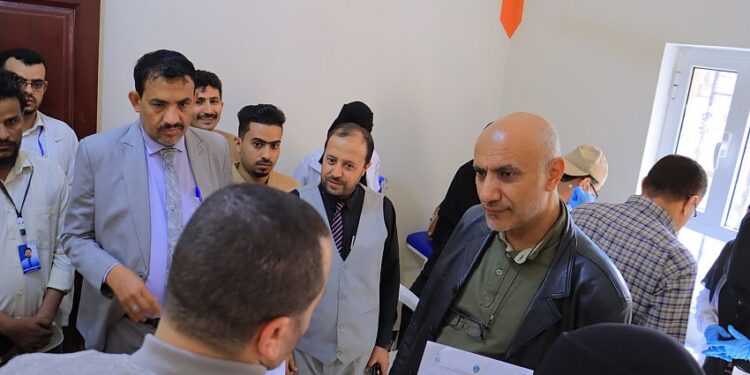 جامعة إقليم سبأ تدشن المخيم الطبي الاول لمرضى ارتفاع ضغط الدم