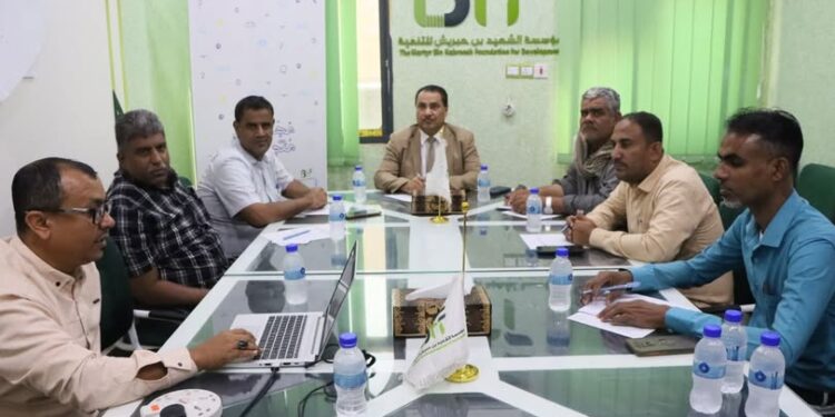 اجتماع اللجنة التوجيهية لمشروع مجتمعات متجددة بوادي حضرموت