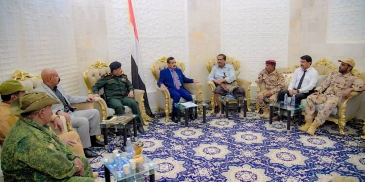 أمنية شبوة تناقش الاوضاع الامنية والعسكرية