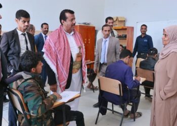 تدشين الاختبارات الفصلية لطلاب المعهدين التقني الصناعي و  المهني  بمأرب