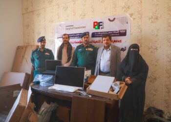 تسليم ترميم وتجهيز قسم جرائم الابتزاز الإلكتروني بإدارة البحث الجنائي بالمهرة