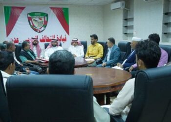 امين  أبين يناقش مع قوات دعم الشرعية أوضاع المحافظة واحتياجاتها