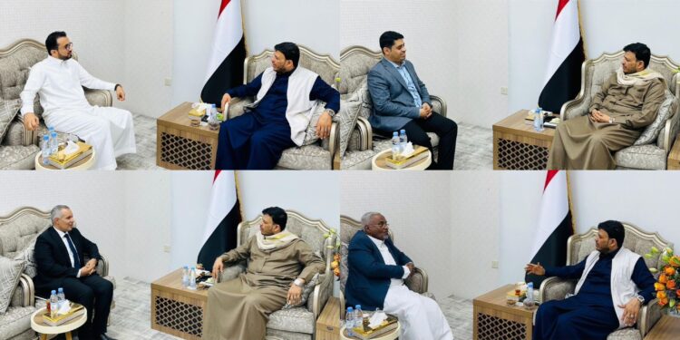 الدكتور عبدالله العليمي يلتقي عدد من الوزراء