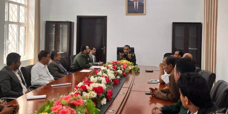 النسي يتابع سير العمل مع  مدراء عموم مصلحة الهجرة والجوازات في عدن