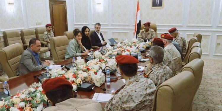 نائب رئيس الأركان يناقش مع خبيرة دولية ملف تجنيد الأطفال