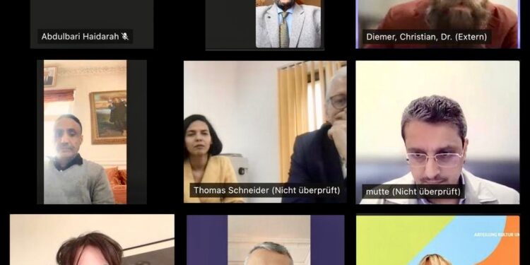 وزير الثقافة  يبحث مع معهد جوته تعزيز التعاون الثقافي وإمكانية افتتاح فرع للمعهد في عدن