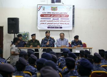 برنامج توجيهي لرفع الوعيلمنتسبي شرطة الدوريات وأمن الطرق بمأرب
