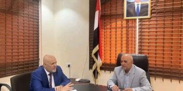 الشرجبي يناقش مع  شمسان الوضع المائي والبيئي بتعز