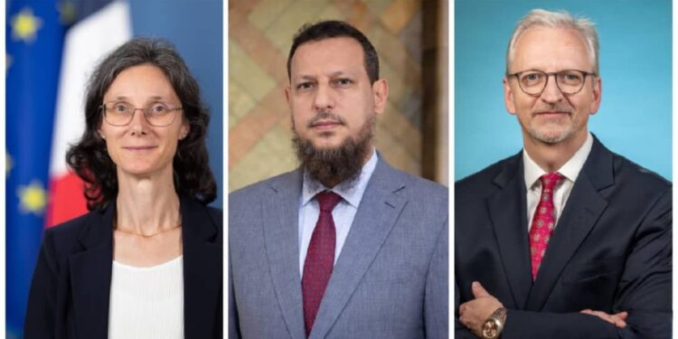 محافظ  عدن يبحث مع السفيرين الفرنسي والألماني  دعم قطاعات التعليم والتنمية