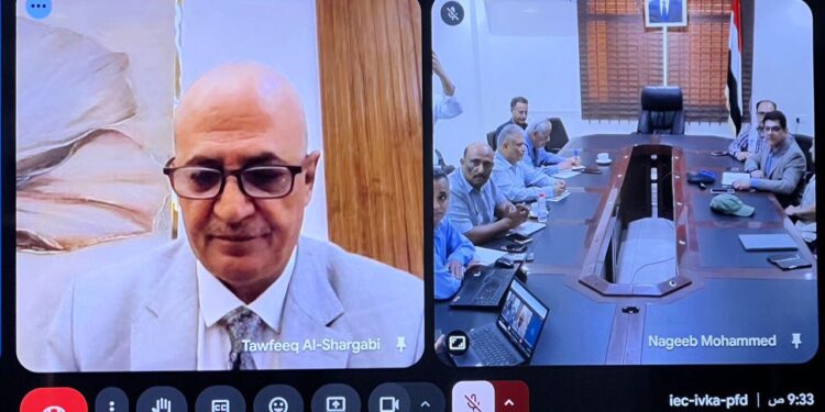 الشرجبي يناقش مع مكتب اليونبس  ترتيبات قد مؤتمر المياه والإصحاح البيئي في عدن