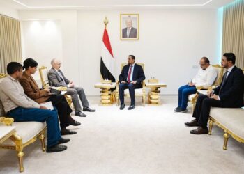 القديمي  يبحث مع  السفير الألماني  تطوير العمل في الجوانب الإنسانية والتنموية