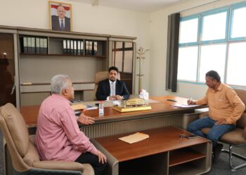 وزير التعليم الفني يطلع على سير العمل في مكتبي الوزارة في عدن ولحج