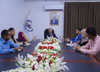 اليافعي يناقش مع منظمة يمن إيد ومنتدى الاتحادات الفيدرالية تعزيز التدخلات الإنسانية والتنموية